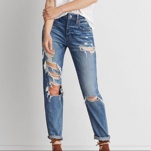 Tomgirl Disrressed Ripped Boyfriend Jeans